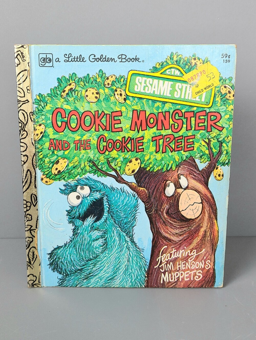 Little Golden Book The Cookie Monster and the Cookie Tree 1977 Vintage Book
